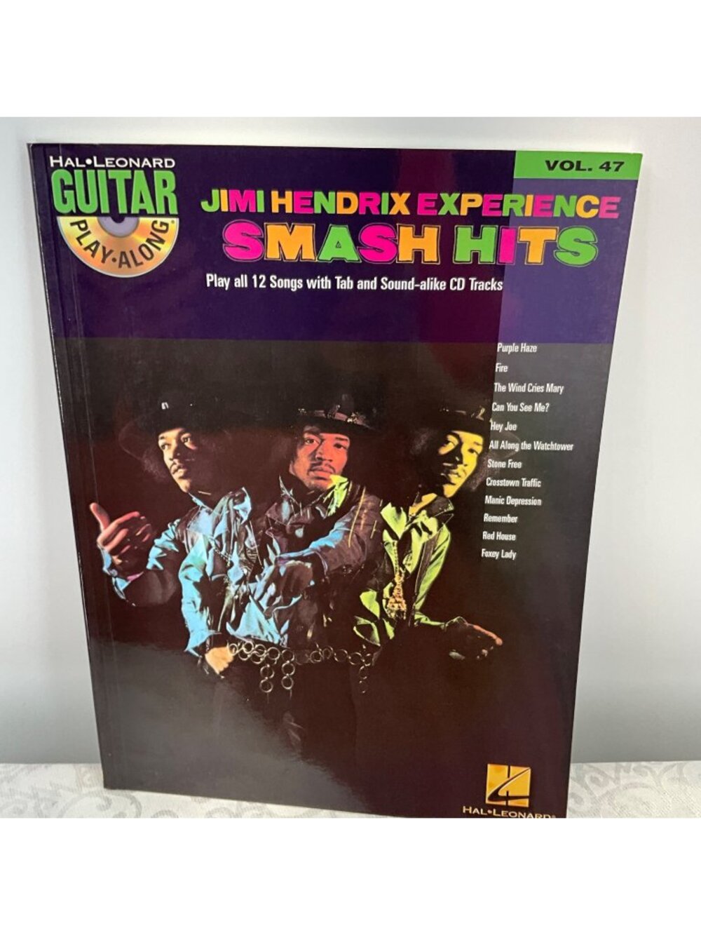 Jimi Hendrix Experience Smash Hits Guitar Play-Along Vol. 47 With CD Tracks Hal